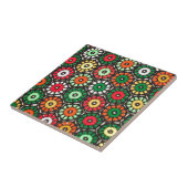 グラニーカラフルサークルクロシェ模様 タイル (側面)