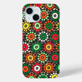 グラニーカラフルサークルクロシェ模様 Case-Mate iPhoneケース (裏面)