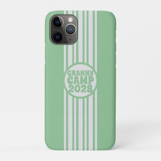 グラニーキャンプレトログリーン文字 Case-Mate iPhoneケース (裏)