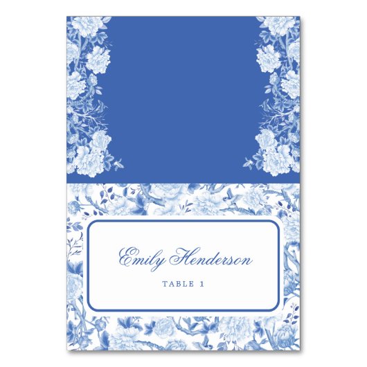 グラニーシック結婚Chinoiserieのテーブル座席表 テーブルナンバー (正面)