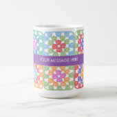 グラニースクウェアズクロチェットマグ コーヒーマグカップ (中央)