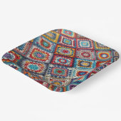 グラニースクエアクロシェットキルト ペーパープレート (傾斜あり)