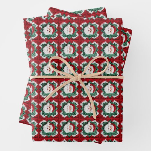 グラニースクエアサンタクリスマス ラッピングペーパーシート (インサイチュ)
