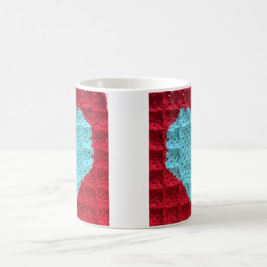 グラニースクエアハートマグ、ハートコーヒーカップ コーヒーマグカップ (中央)