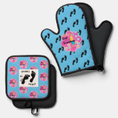 グラニーズキッチンレトロ70s 鍋つかみ&鍋敷きセット (正面/裏面)