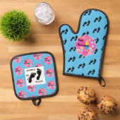 グラニーズキッチンレトロ70s 鍋つかみ&鍋敷きセット (トップダウン)