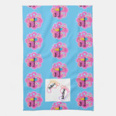 グラニーズプレイスレトロパターン キッチンタオル (縦)