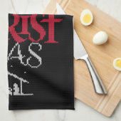 グラニーニット宗教的に醜いメリークリスマスセーター キッチンタオル (四つ折り)