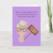 グラニーパンツおもしろい誕生日 カード (正面)