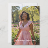 グラニーミレニアルフローラ誕生日パーティーの招待 招待状 (裏面)