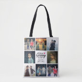 グラニー最高のエバーフォトコラージュハートおばあちゃんギフト トートバッグ (正面)