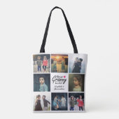 グラニー最高のエバーフォトコラージュハートおばあちゃんギフト トートバッグ (裏面)