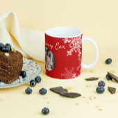 グラニー最高のエバーレッドスノーフレークスミニマル文字 コーヒーマグカップ