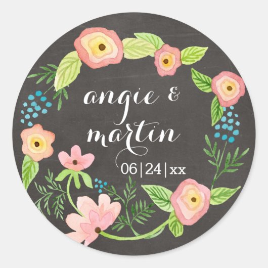 グラニー素朴シッお洒落クなヒップスターシャルボード ラウンドシール (正面)