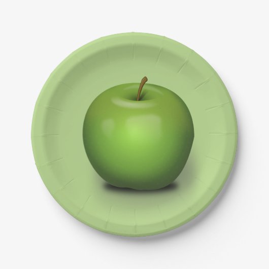 グラニー・スミス・アップル ペーパープレート (正面)