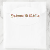 グラヌアイル 楕円形シール (バッグ)