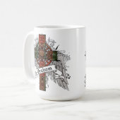 グラハムのタータンチェックの十字 コーヒーマグカップ (正面左)