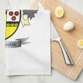 グラハムの家紋の紋章付き外衣 キッチンタオル (四つ折り)