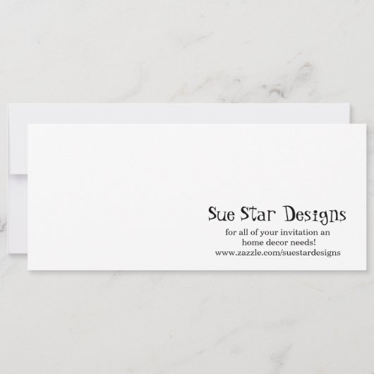 グラハムクラッカーズボーイブルーベビーシャワー招待状 招待状 (裏面)