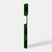 グラハムタータンチェックグリーンブラックプレイド iPhoneケース (右側面)