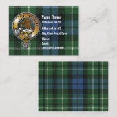 グラハムタータンチェック&バッジ 名刺 (正面/裏面)