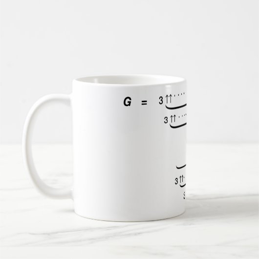 "グラハム数" コーヒーマグカップ (左)