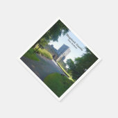 グラハム・クランのマグドック城写真 スタンダードカクテルナプキン (角)