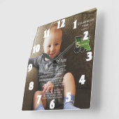 グラハム·レ·ヘイズ スクエア壁時計 (傾斜)