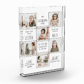 グラパーソナライズされたンマ写真コラージュ フォトブロック (左)