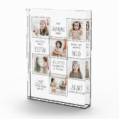 グラパーソナライズされたンマ写真コラージュ フォトブロック (右)