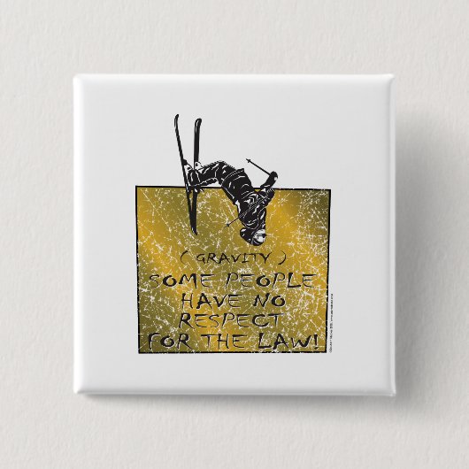 グラビティスキーヤー 缶バッジ (正面)