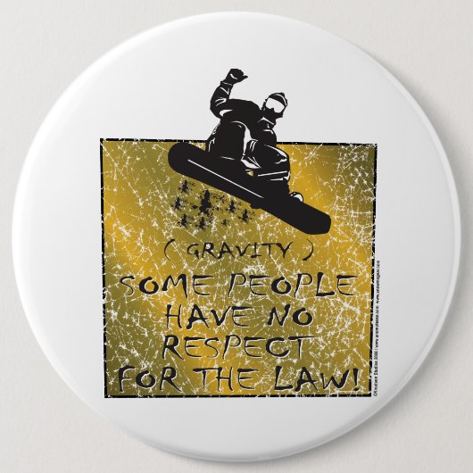 グラビティスノーボーダー 缶バッジ (正面)