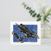 グラビティスレッド入り青 ポストカード (スタンド正面)