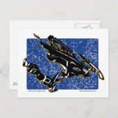 グラビティスレッド入り青 ポストカード (正面/裏面)