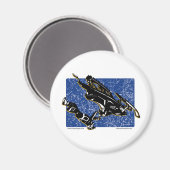 グラビティスレッド入り青 マグネット (正面/裏面)