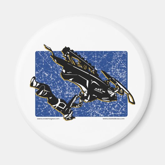 グラビティスレッド入り青 マグネット (正面)