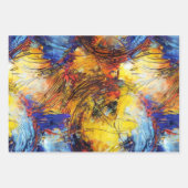 グラビテポップ・アートのィアートパターン民族包装紙 ラッピングペーパーシート (正面2)