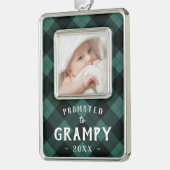 グラピーに昇進する |ベビーフォトグランパ シルバープレートフレームオーナメント (左)