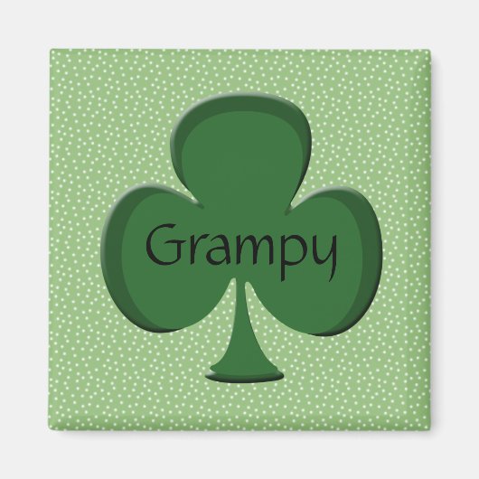 グラピーアイリッシュシャムロックマグネット マグネット (正面)