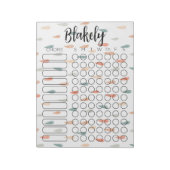 グラフのメモ帳 ノートパッド (回転)