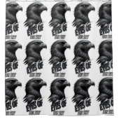 グラファイトイーグルモダンスタイル シャワーカーテン (正面)