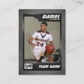 グラファイトバスケットボールトレーディングカード、B-Ballerギフト コーリングカード (正面)