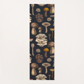 グラファイトブラックの野生のキノコ ヨガマット (正面)