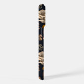 グラファイトブラックの野生のキノコ iPhoneケース (右側面)