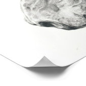 グラファイトポートレートスケッチの馬ポスター ポスター (角)