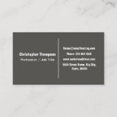 グラファコンテンポラリーイトグレーに関するモノグラム 名刺 (裏面)