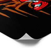 グラフィアートスプレイ絵を描アーバンヒップホップ音楽愛好家 ポスター (角)