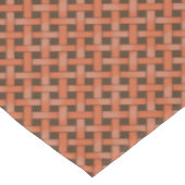 グラフィカルな織り自然ラタンオンカスタムブラウン テーブルクロス (アングル)