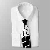 グラフィカルな青のフレッシュなネクタイ ネクタイ (タイ)