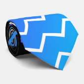 グラフィカルな青のフレッシュなネクタイ ネクタイ (ロール)
